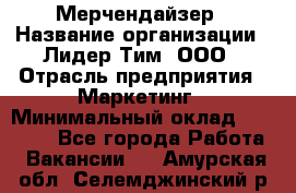 Мерчендайзер › Название организации ­ Лидер Тим, ООО › Отрасль предприятия ­ Маркетинг › Минимальный оклад ­ 22 000 - Все города Работа » Вакансии   . Амурская обл.,Селемджинский р-н